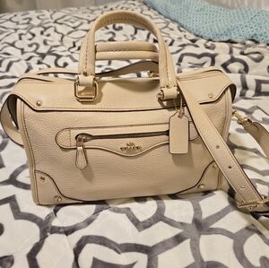Nwt Coach Millie Satchel- Ivory